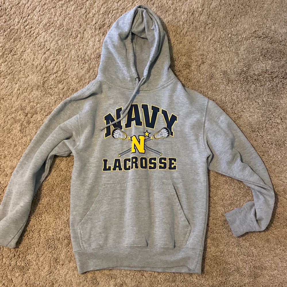 Mens XS Navy lacrosse hoodie